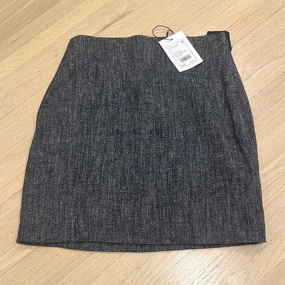 Theory Charcoal Mini Skirt